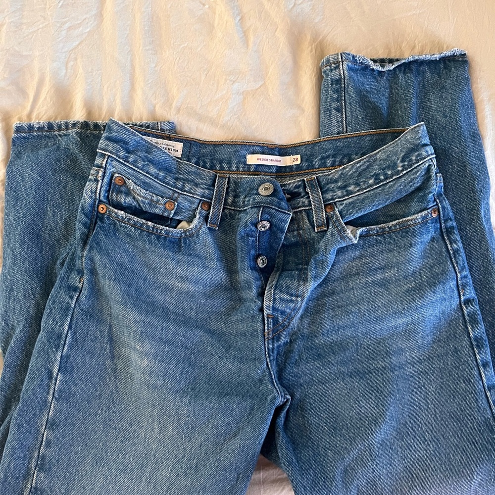 Levi's Blue Straight Leg Women's Jeans